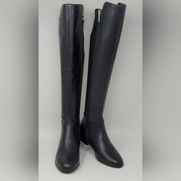 Michael Kors Women's Bromley Over The Knee Flat Riding Black Boot Size 5.5 New - Picture 3 of 13